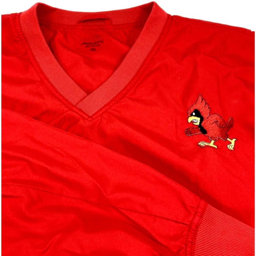 Acuity Cardinals Jacket Windbreaker Polyurethane Coating Red XXL Men V-Neck Golf